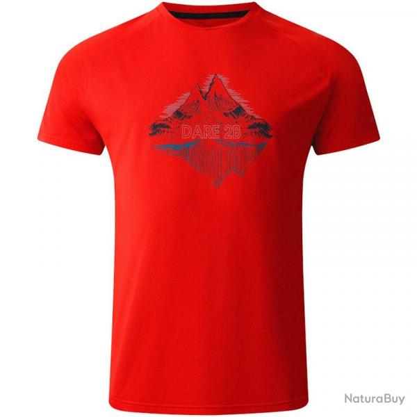 T-shirt Dare2b Tech II Tee rouge M