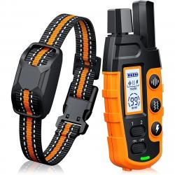 Collier de dressage pour Chien 3 Modes Portée 1000m Télécommande Étanche Entrainement Choc Vibration