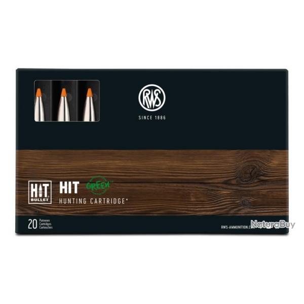 Munitions RWS 8x57 HIT Green 600mm 10.4g 160gr x2 boites