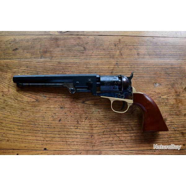 Revolver Uberti 1851 Navy-Oval TG Cal.36 7"1/2 Bronz Canon octogonal 340000