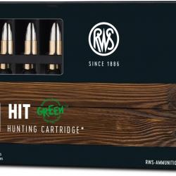 Munitions RWS 22 Hornet Hit Green 2.6g 40gr x2 boites