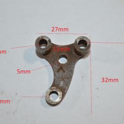 TRIANGLE DE PLATINE fusil  style HAMMERLESS A CHIEN Restauration Chasse poudre noir (20)