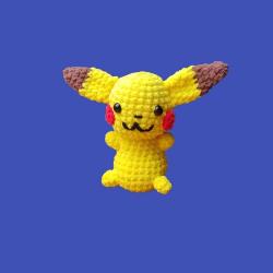 Pokémon Pikachu Amigurumi Crochet Peluche Fait Main Neuf * LIVRAISON GRATUITE *