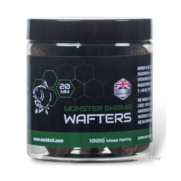 Bouillettes Equilibres Nash Monster Shrimp Wafters 20mm 100g