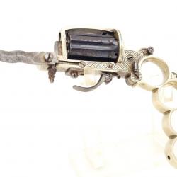 REVOLVER COMBINÉ APACHE DOLNE - BAR " SORTIE DE BAL " CALIBRE 5MM À BROCHE INVENTION DOLNE BREVETÉ -