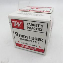 WINCHESTER SUPER X 9X19 124GR VRAC X50
