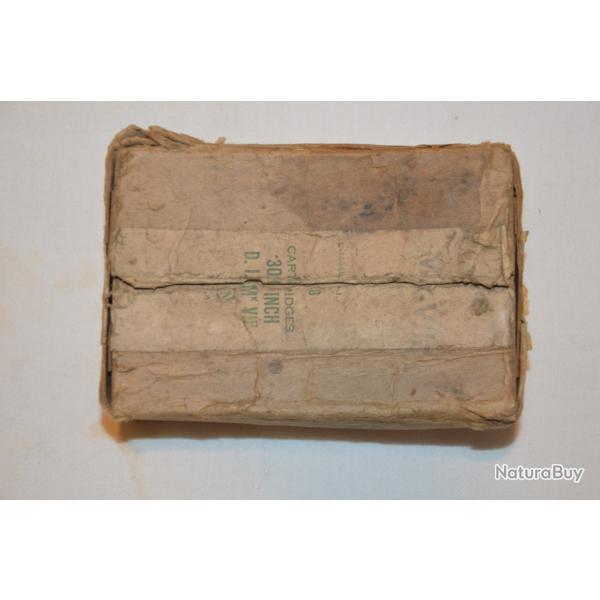 BOITE VIDE CARTOUCHE ANGLAISE 303 BRITISH -PARACHUTAGE MAQUIS-RESISTANCE-VOSGES
