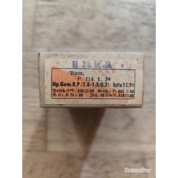 Bote vide munition 8x57JS type smk-h