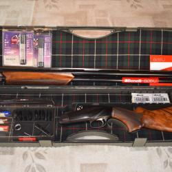 fusil benelli 828 u black cal 12/76 lisse + lisse