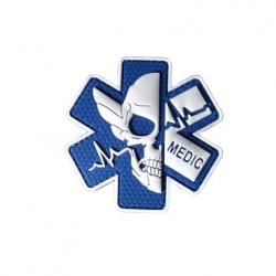 Patch Médical - Crane - Bleu - PVC - Velcro - Livraison gratuite