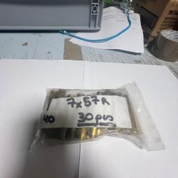 Lot douilles vrac  7x57r  mélangé tiré 1 fois 30