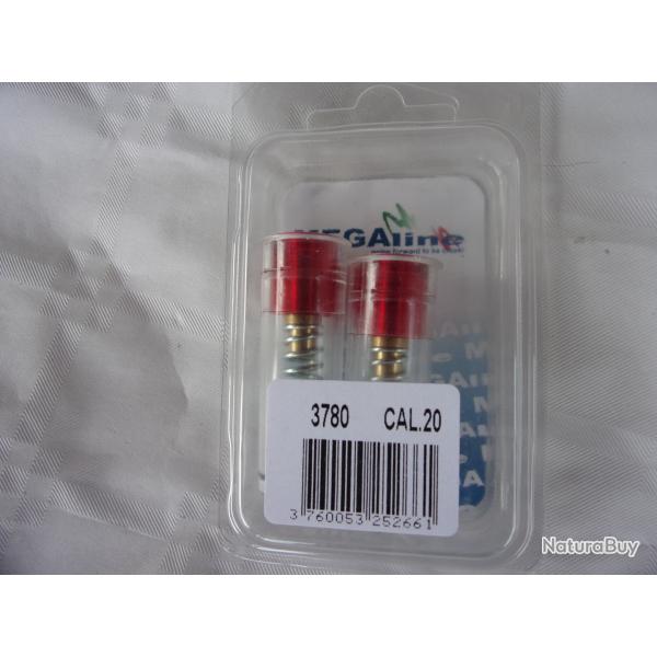 1 x BLISTER 2 FAUSSES CARTOUCHES CAL. 20