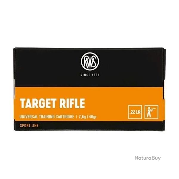 Munitions RWS 22 LR Target Rifle 2.6g 40gr x2 boites