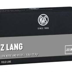 Munitions RWS 22 LR Z Lang 1.9g 29.3gr x2 boites