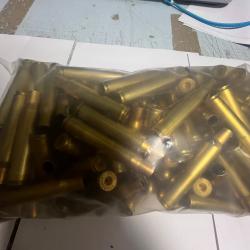 Lot de 50  douilles vrac 30-06 mélangé tiré 1 fois