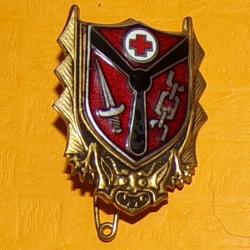 Groupe d'Hélicoptères N° 2, émail, écu homologué 1095, 2° tirage , petit écu rouge à hélices noires,
