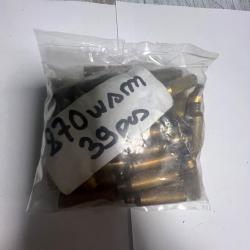 Lot 35 douilles vrac 270 wsm mélangé tiré 1 fois