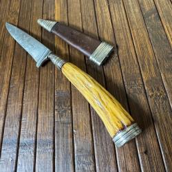 COUTEAU VINTAGE TRADITIONNEL ALLEMAND NICKER 1950-60 FABRICATION ARTISANALE ALLEMANDE