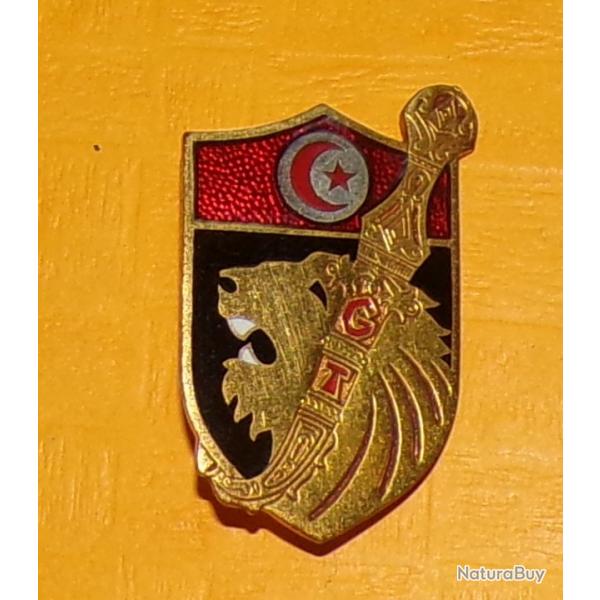 Goums de TUNISIE, Augis Saint Barthlmy, dos lisse , cu rouge et noir tte de lion dor koumia