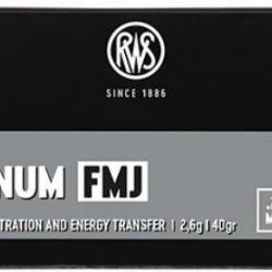 Munitions RWS 22 LR Magnum FMJ 2.6g 40gr x2 boites