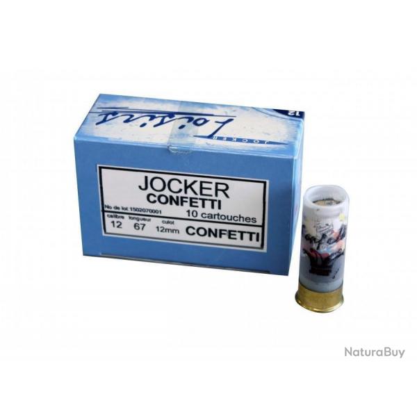 BOITE DE 10 CART JOCKER 12/67 CONFETTI