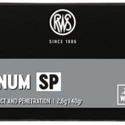 Munitions RWS 22 LR Magnum SP 2.6g 40gr x2 boites