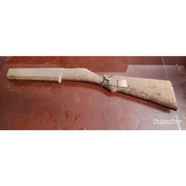 Ancienne bauche crosse fusil carabine bois