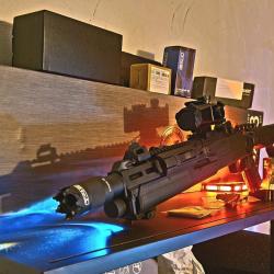 HDX 68 TACTIQUE CUSTOM 18 JOULES + TRACEUR/ RED DOT/LAMPE TACTIQUE /RAILS PICATINNY X4/CO2 MARSHALS