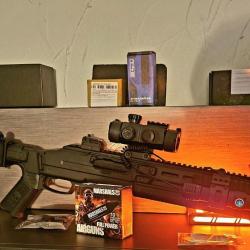HDX 68 TACTIQUE CUSTOM 18 JOULES + TRACEUR/ RED DOT/LAMPE TACTIQUE /RAILS PICATINNY X4/CO2 MARSHALS