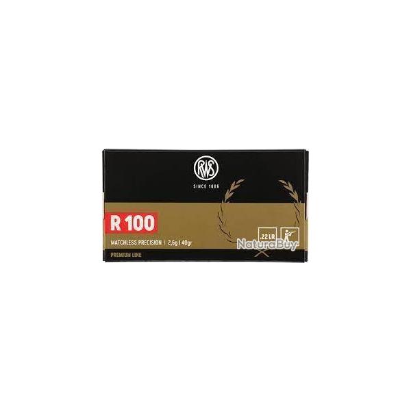 Munitions RWS 22 LR R100 2.6g 40gr x2 boites