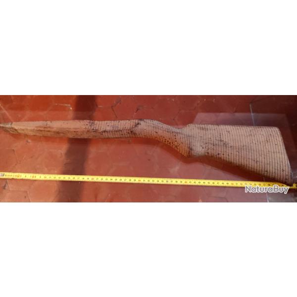 Ancienne bauche crosse fusil carabine bois n2