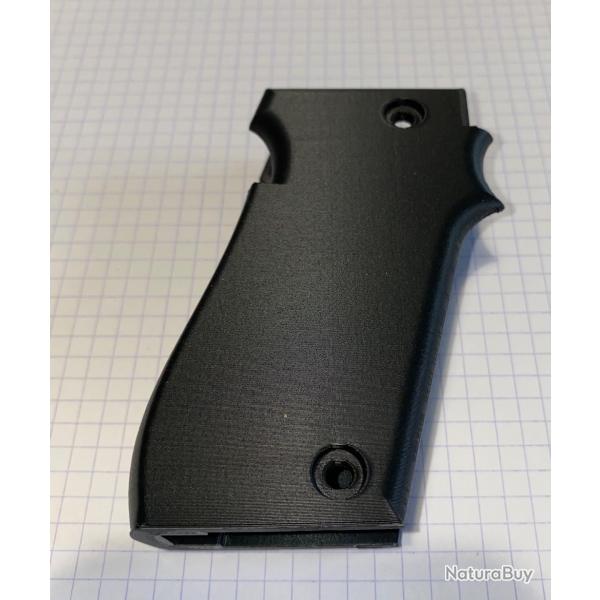 ! NOUVEAU ! Crosse NOIRE pour pistolet Unique 22lr mon D et E + 4 vis