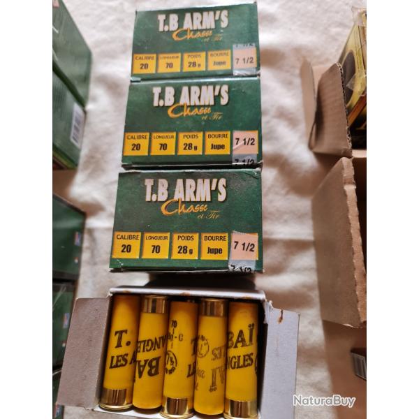 Cartouches  plombs Cal.20 / 70