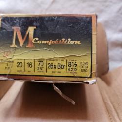 25 Cartouches MCompétition Cal.20 / 70 en 8 1/2