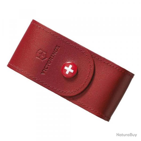 tui cuir rouge Victorinox pour couteaux 91 mm de 15  23 pices.