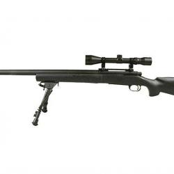 Sniper M24 w/ Lunette & Bipied (Snow Wolf) Noir