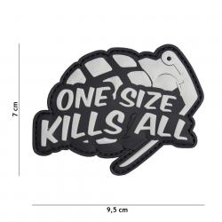 Patch 3D PVC One size kills all (101 Inc) Wolf Grey