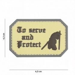 Patch 3D PVC To serve and protect (101 Inc) Coyote