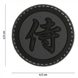 Patch 3D PVC Kanji Samourai (101 Inc) Noir