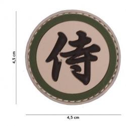 Patch 3D PVC Kanji Samourai (101 Inc) Multicam