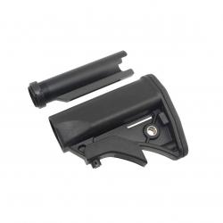 Crosse rétractable compacte avec tube de crosse LWRCI AR / M4 / MP5 (Cyma)