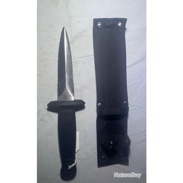 Couteau Deluxe Knife avec tui - Lame fixe 11 cm - Neuf