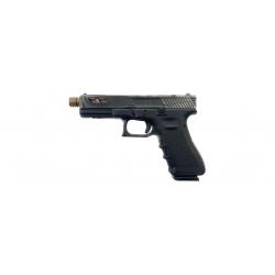 Pistolet Glock L2D Custom 17 Gen 3 Culasse Catalyst Battleworn Canon Bronze Fileté 1/2X28