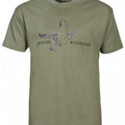 Tee shirt Passion Migrateurs kaki PERCUSSION