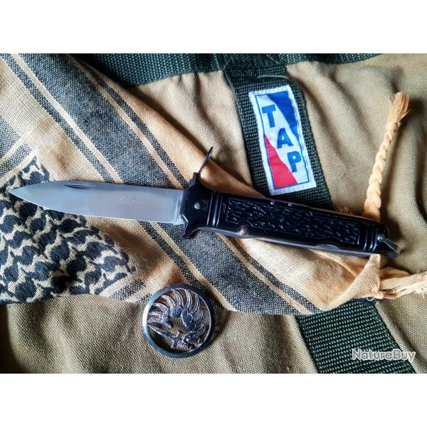 Couteau  cran d'arrt BIAT fabrication SCOF pour Commando de l'Air / TAP