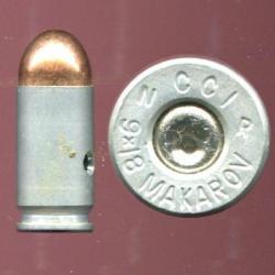 9 x 18 Makarov - CCI étui aluminum  - marquage : CCI N R 9x18 MAKAROV