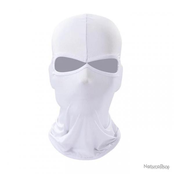 Cagoule deux trous - blanc - LIVRAISON GRATUITE