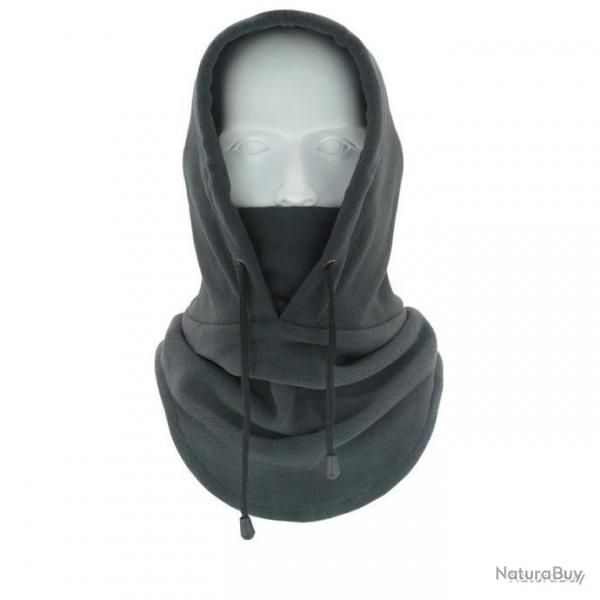 Cagoule en polaire  lacets - grise - LIVRAISON GRATUITE