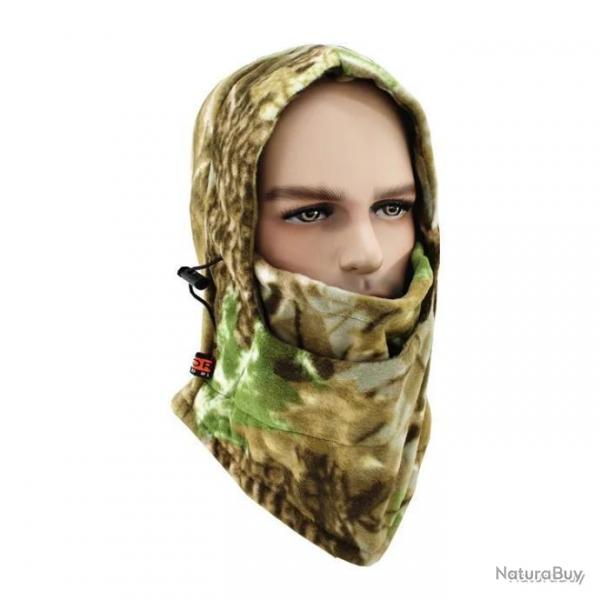 Cagoule en polaire  lacets - camo 1 - LIVRAISON GRATUITE