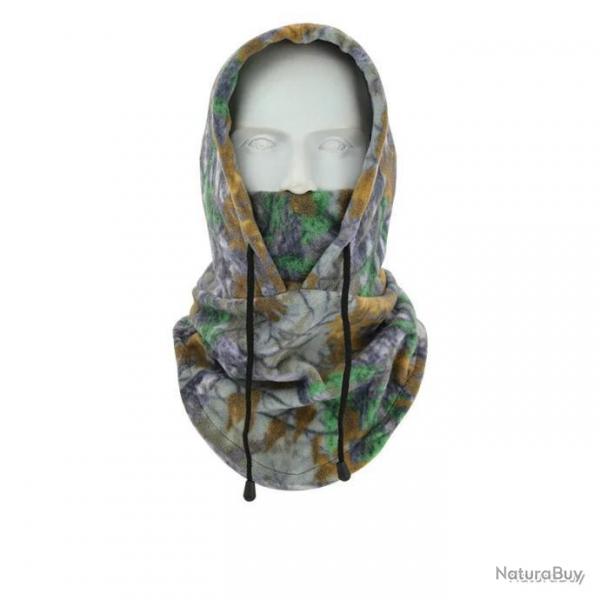 Cagoule en polaire à lacets - camo 2 - LIVRAISON GRATUITE